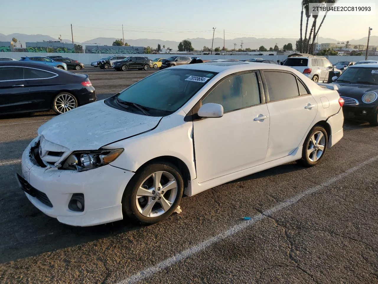 2012 Toyota Corolla Base VIN: 2T1BU4EE2CC819093 Lot: 73233654