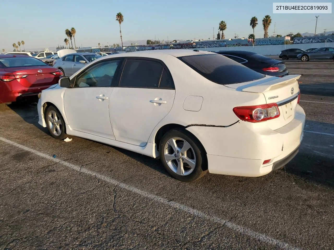 2012 Toyota Corolla Base VIN: 2T1BU4EE2CC819093 Lot: 73233654