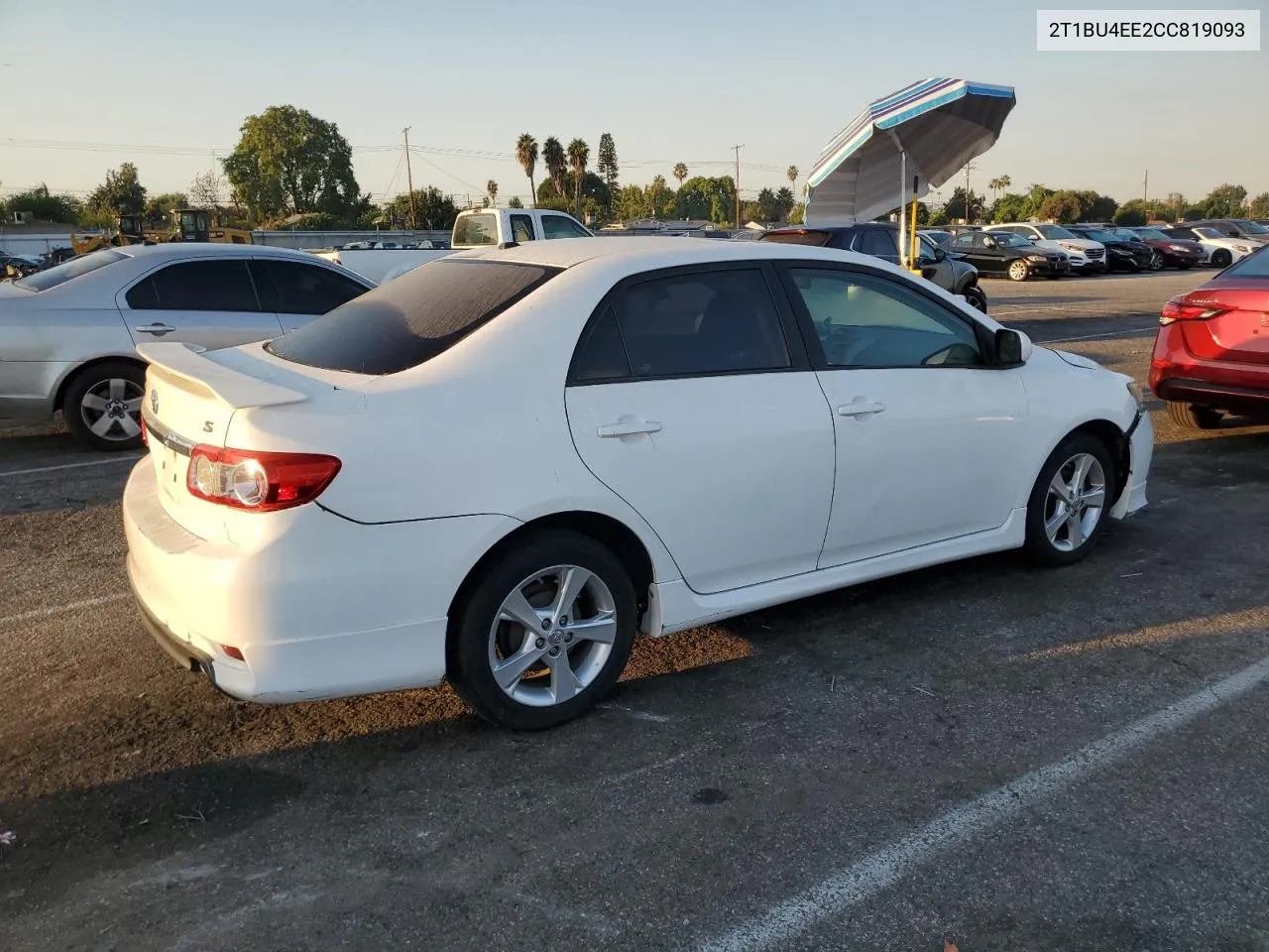 2012 Toyota Corolla Base VIN: 2T1BU4EE2CC819093 Lot: 73233654