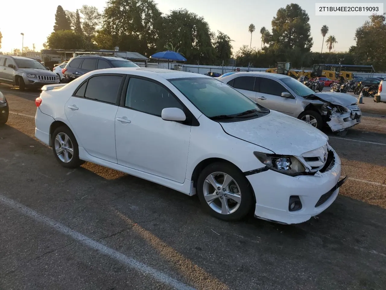 2012 Toyota Corolla Base VIN: 2T1BU4EE2CC819093 Lot: 73233654