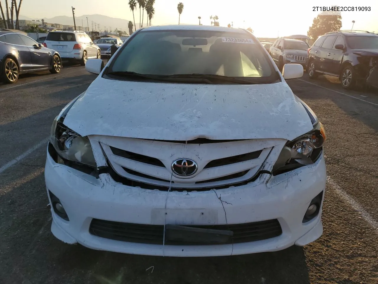 2012 Toyota Corolla Base VIN: 2T1BU4EE2CC819093 Lot: 73233654