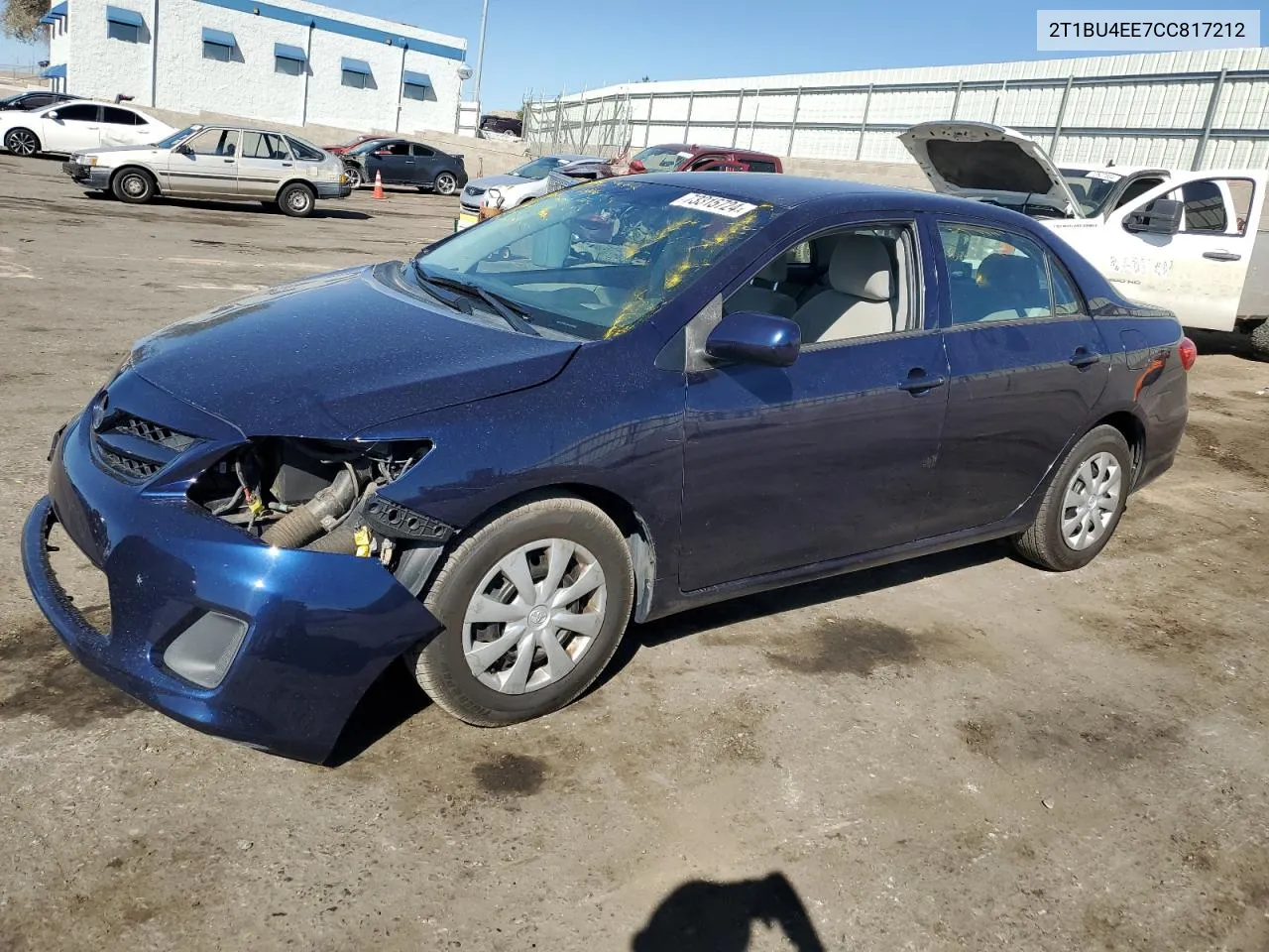 2012 Toyota Corolla Base VIN: 2T1BU4EE7CC817212 Lot: 73315724