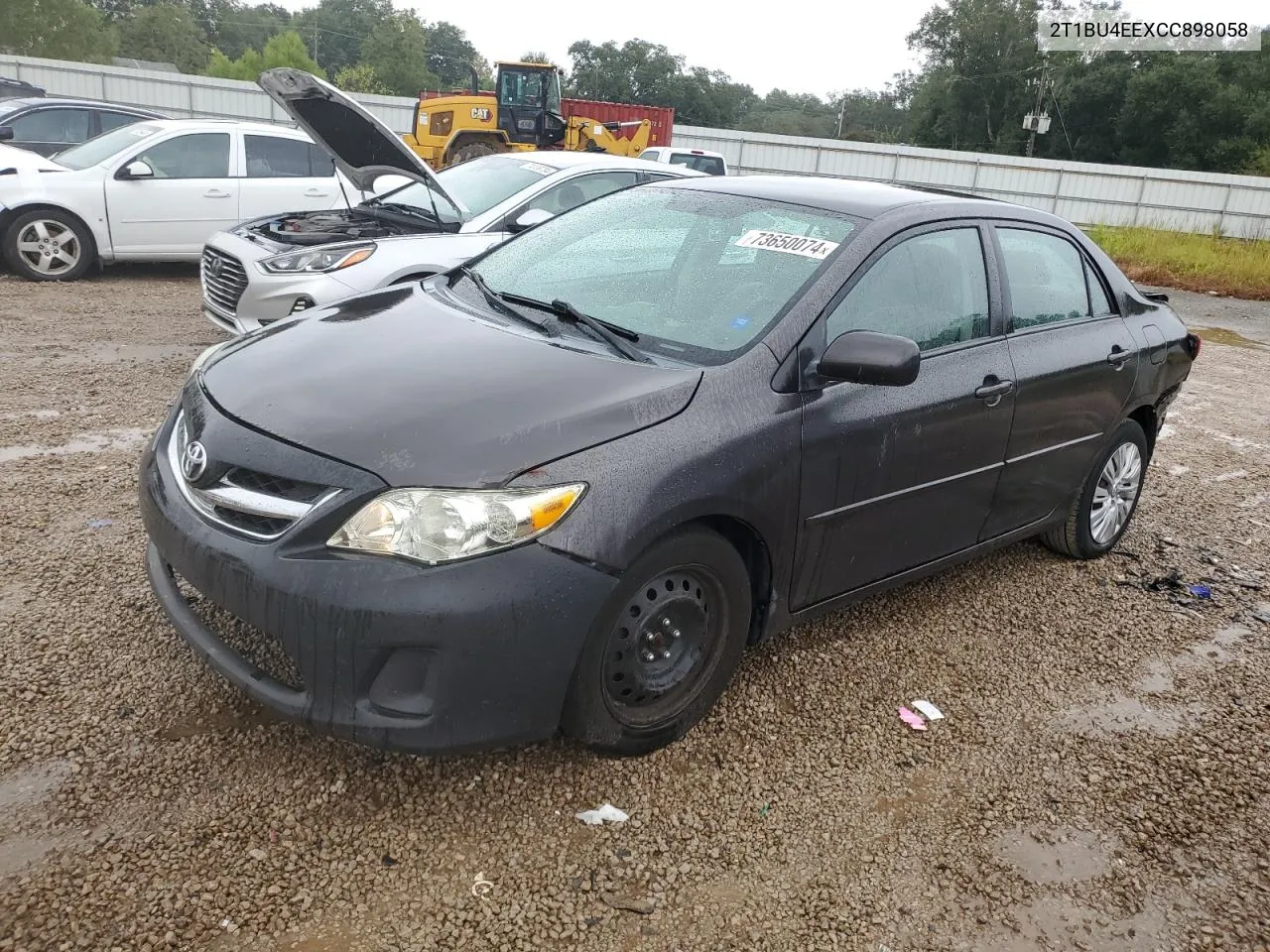 2012 Toyota Corolla Base VIN: 2T1BU4EEXCC898058 Lot: 73650074