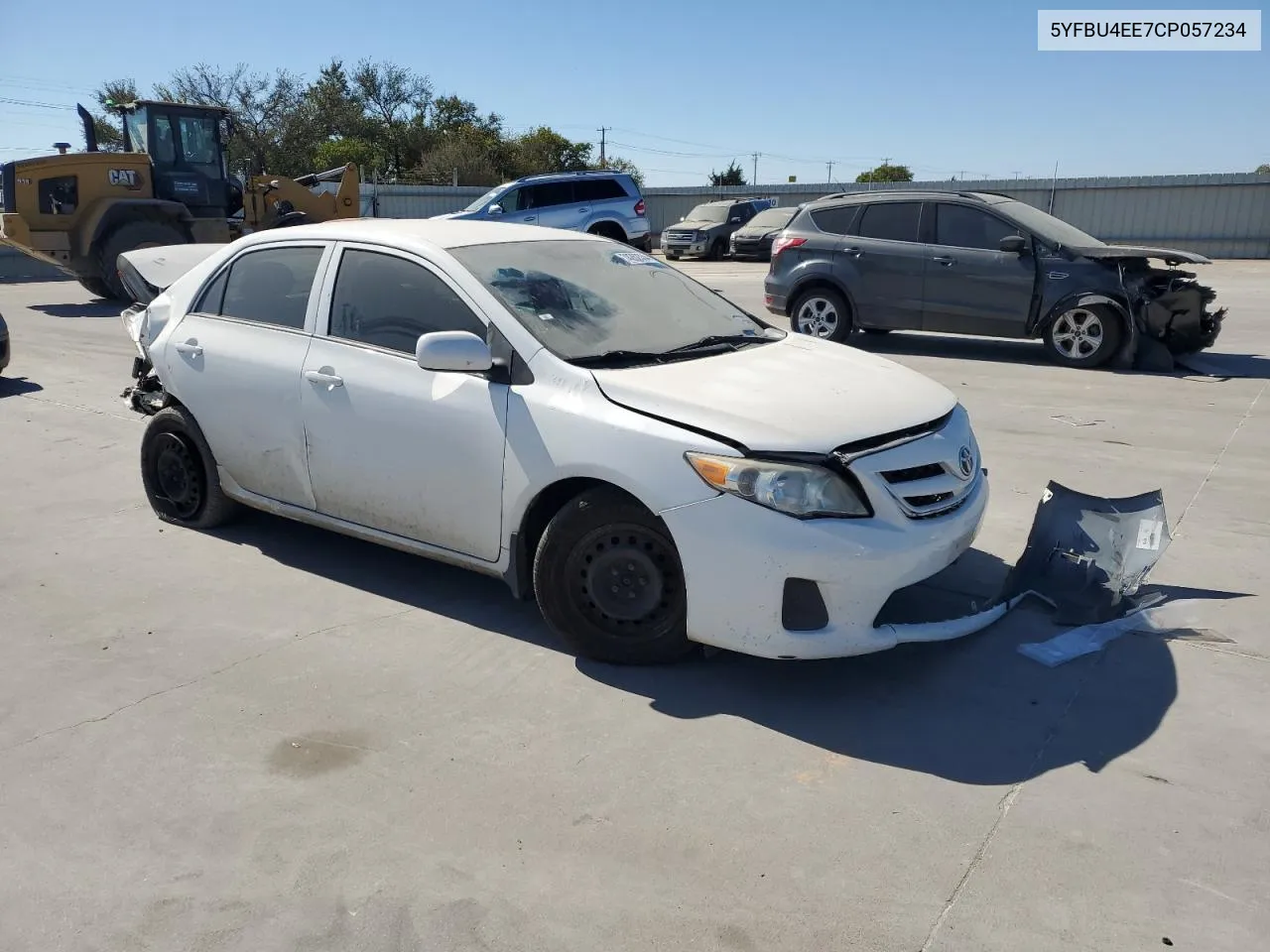 2012 Toyota Corolla Base VIN: 5YFBU4EE7CP057234 Lot: 74262534