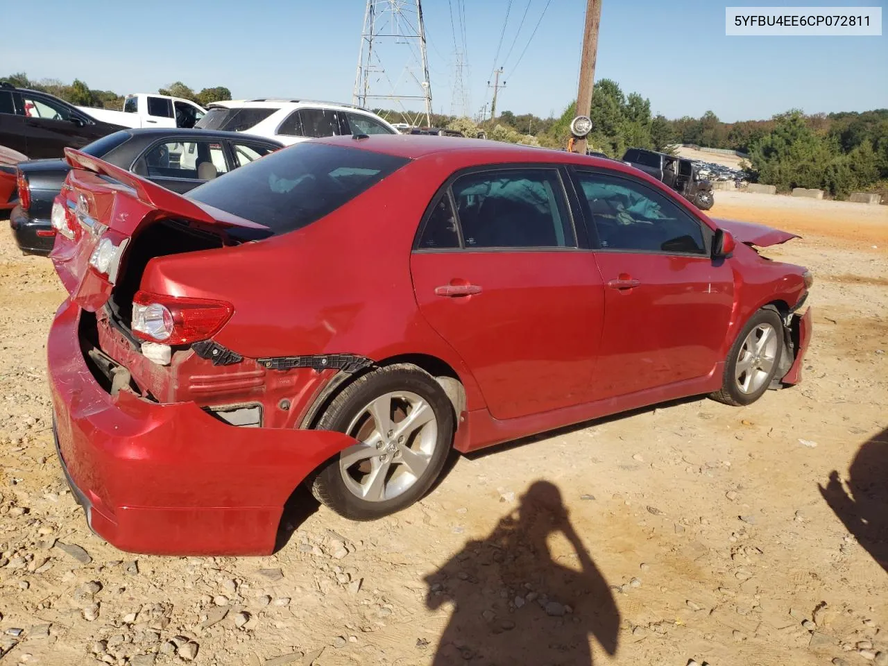 2012 Toyota Corolla Base VIN: 5YFBU4EE6CP072811 Lot: 74477434