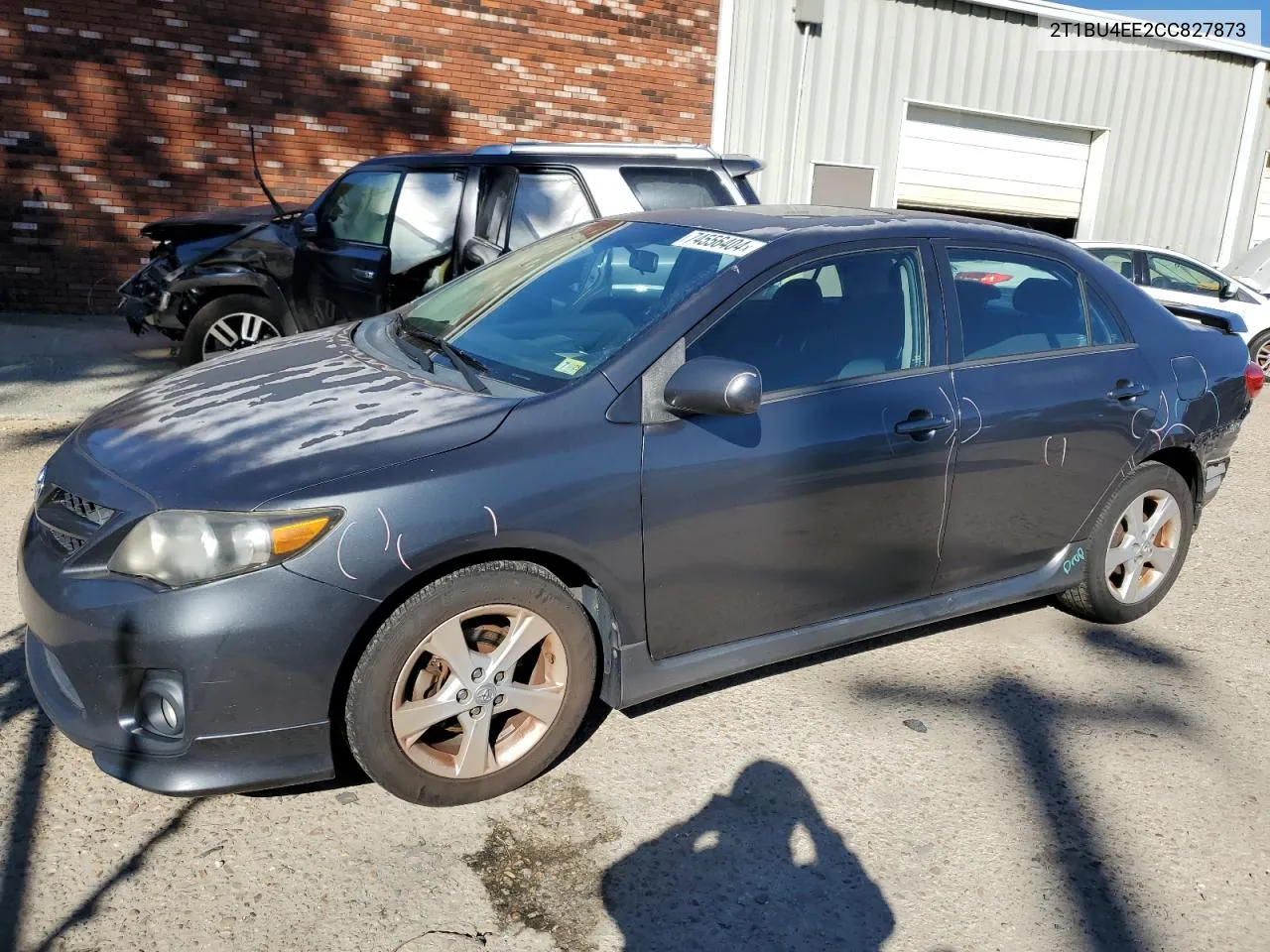 2012 Toyota Corolla Base VIN: 2T1BU4EE2CC827873 Lot: 74556404