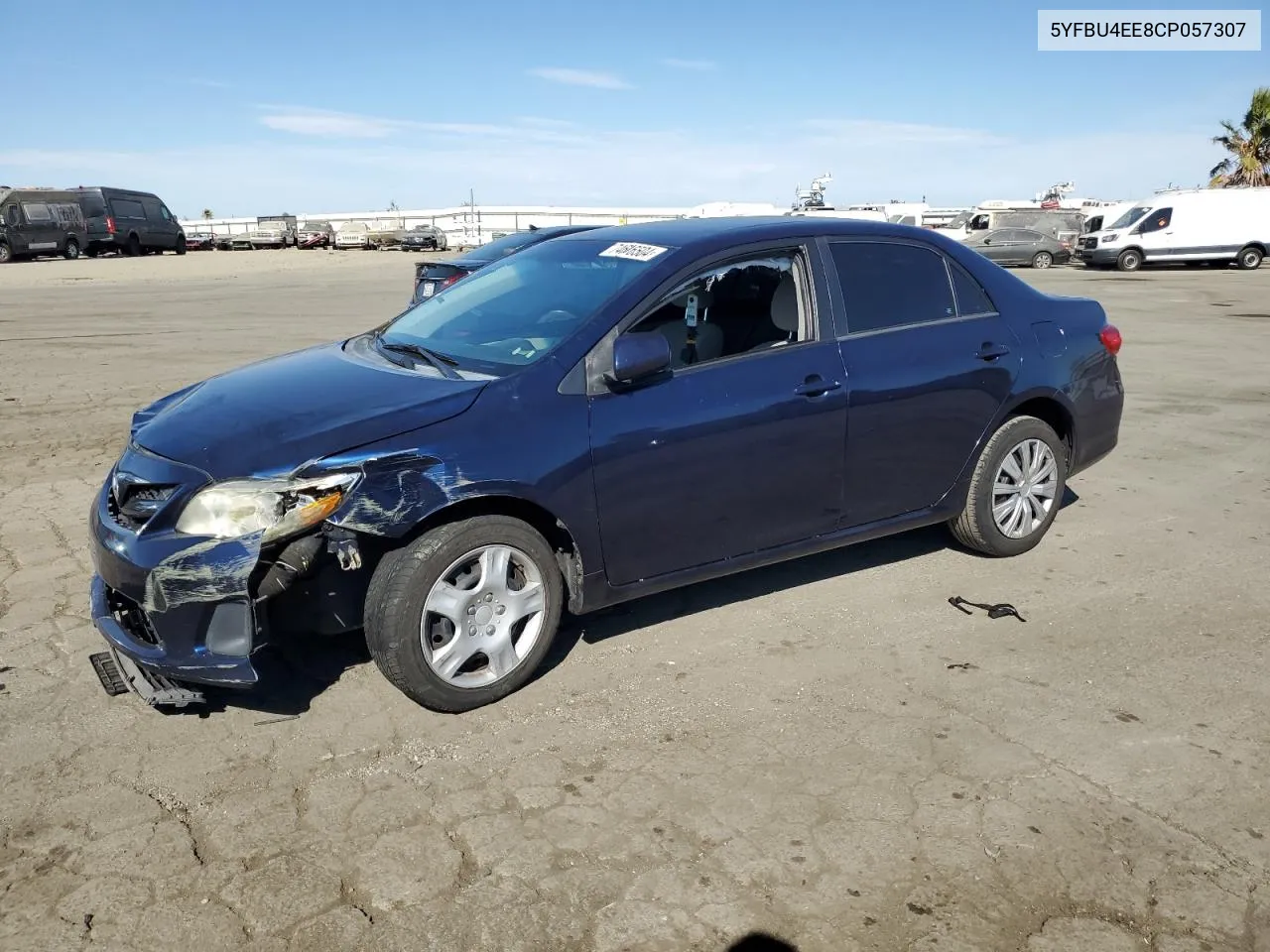 2012 Toyota Corolla Base VIN: 5YFBU4EE8CP057307 Lot: 74616504