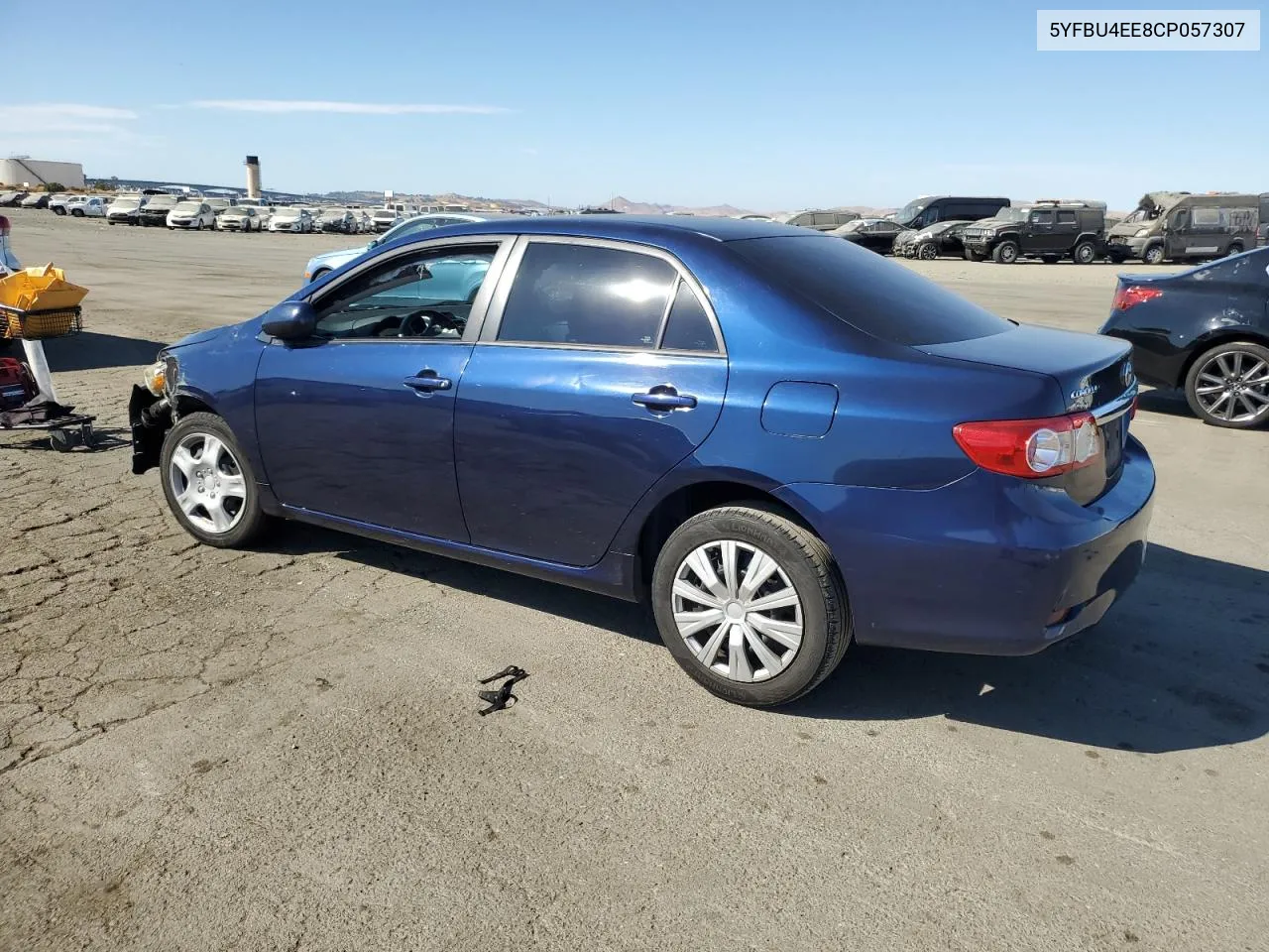 2012 Toyota Corolla Base VIN: 5YFBU4EE8CP057307 Lot: 74616504