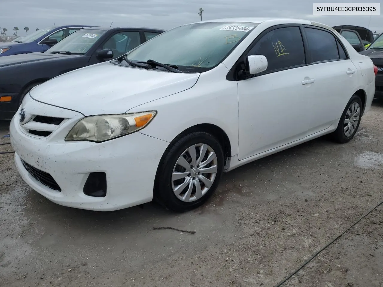 2012 Toyota Corolla Base VIN: 5YFBU4EE3CP036395 Lot: 75225494