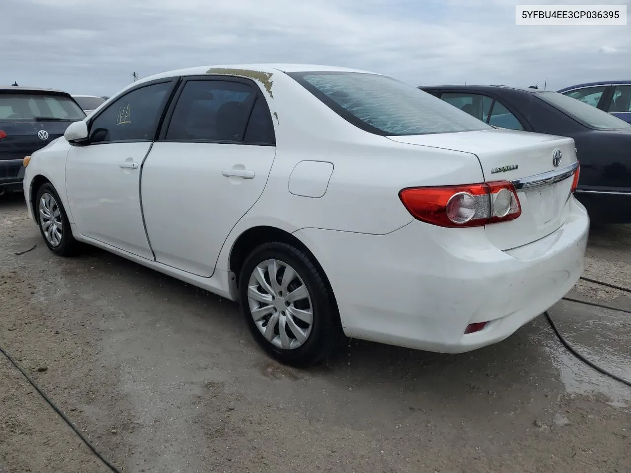 2012 Toyota Corolla Base VIN: 5YFBU4EE3CP036395 Lot: 75225494