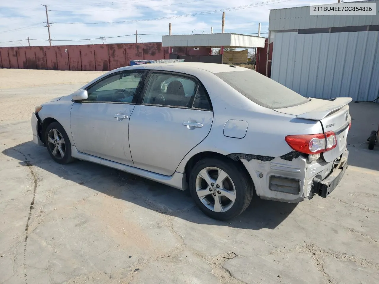 2012 Toyota Corolla Base VIN: 2T1BU4EE7CC854826 Lot: 76027834