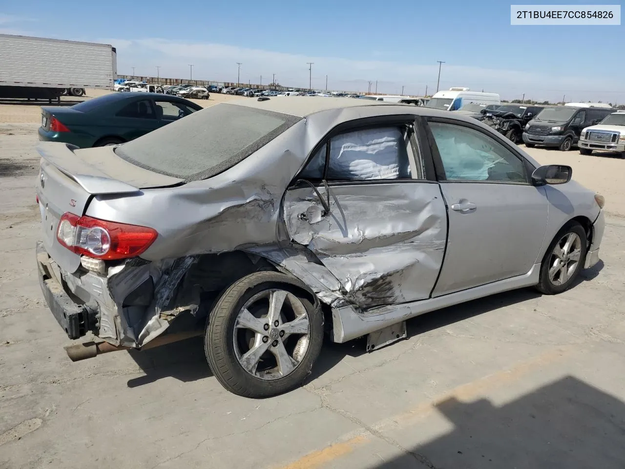 2012 Toyota Corolla Base VIN: 2T1BU4EE7CC854826 Lot: 76027834