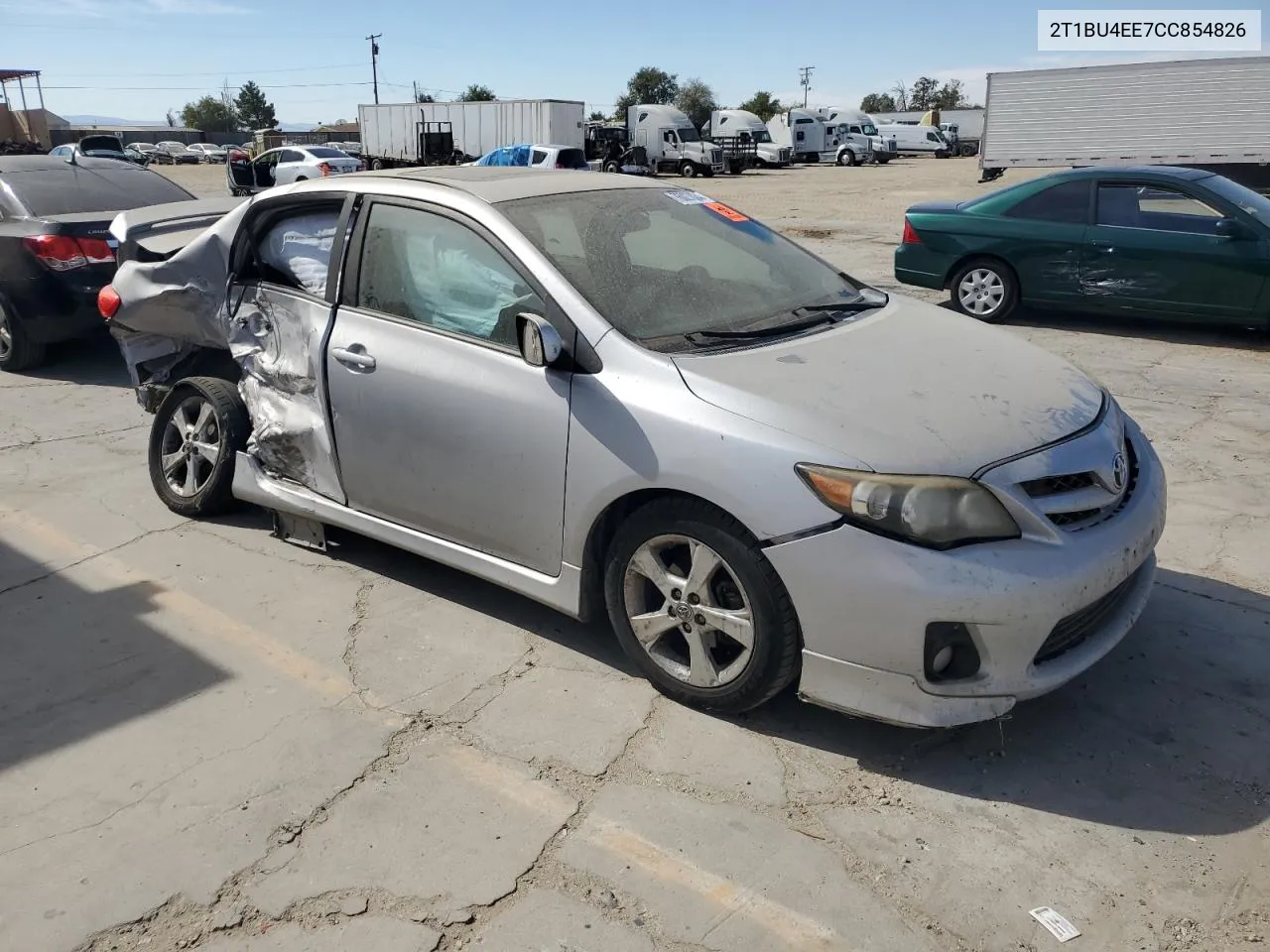 2012 Toyota Corolla Base VIN: 2T1BU4EE7CC854826 Lot: 76027834