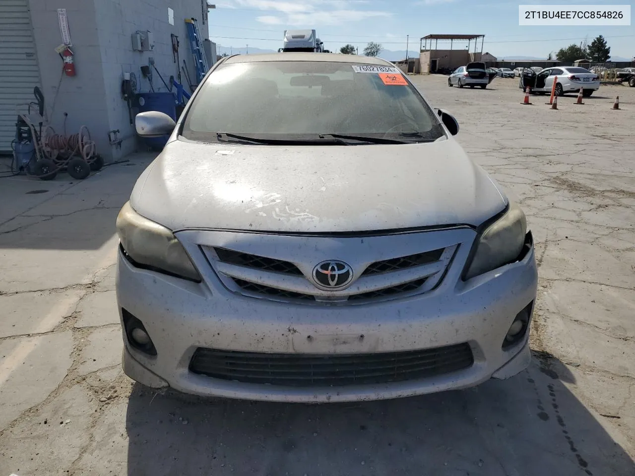 2012 Toyota Corolla Base VIN: 2T1BU4EE7CC854826 Lot: 76027834