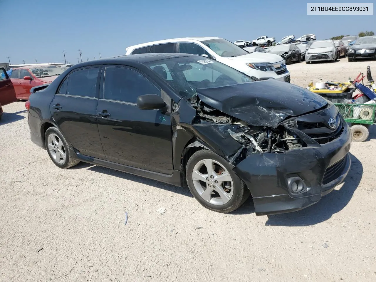 2012 Toyota Corolla Base VIN: 2T1BU4EE9CC893031 Lot: 76063084