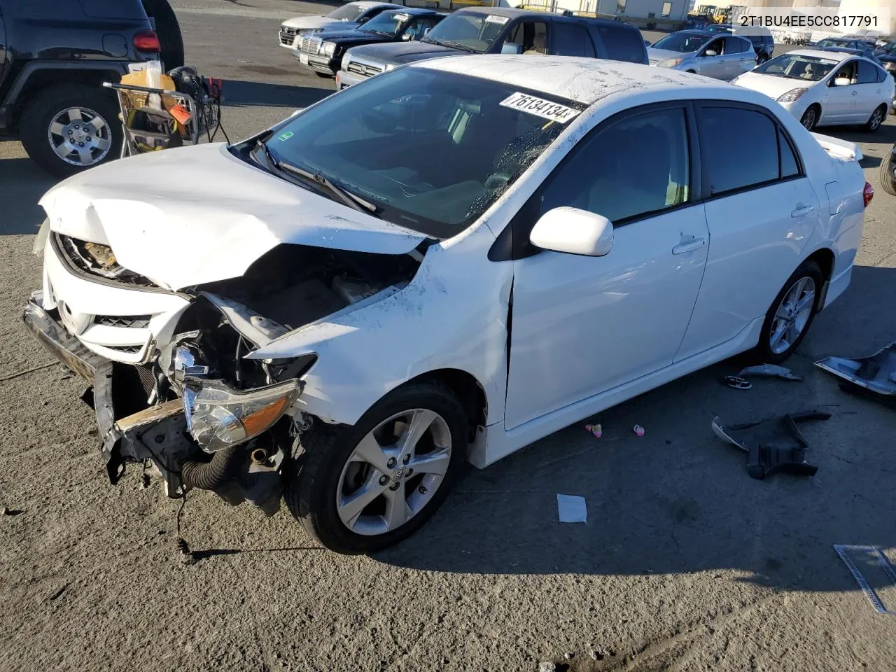 2012 Toyota Corolla Base VIN: 2T1BU4EE5CC817791 Lot: 76134134