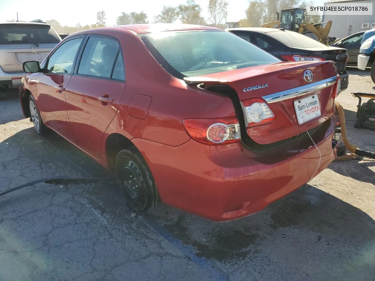 2012 Toyota Corolla Base VIN: 5YFBU4EE5CP018786 Lot: 76263294