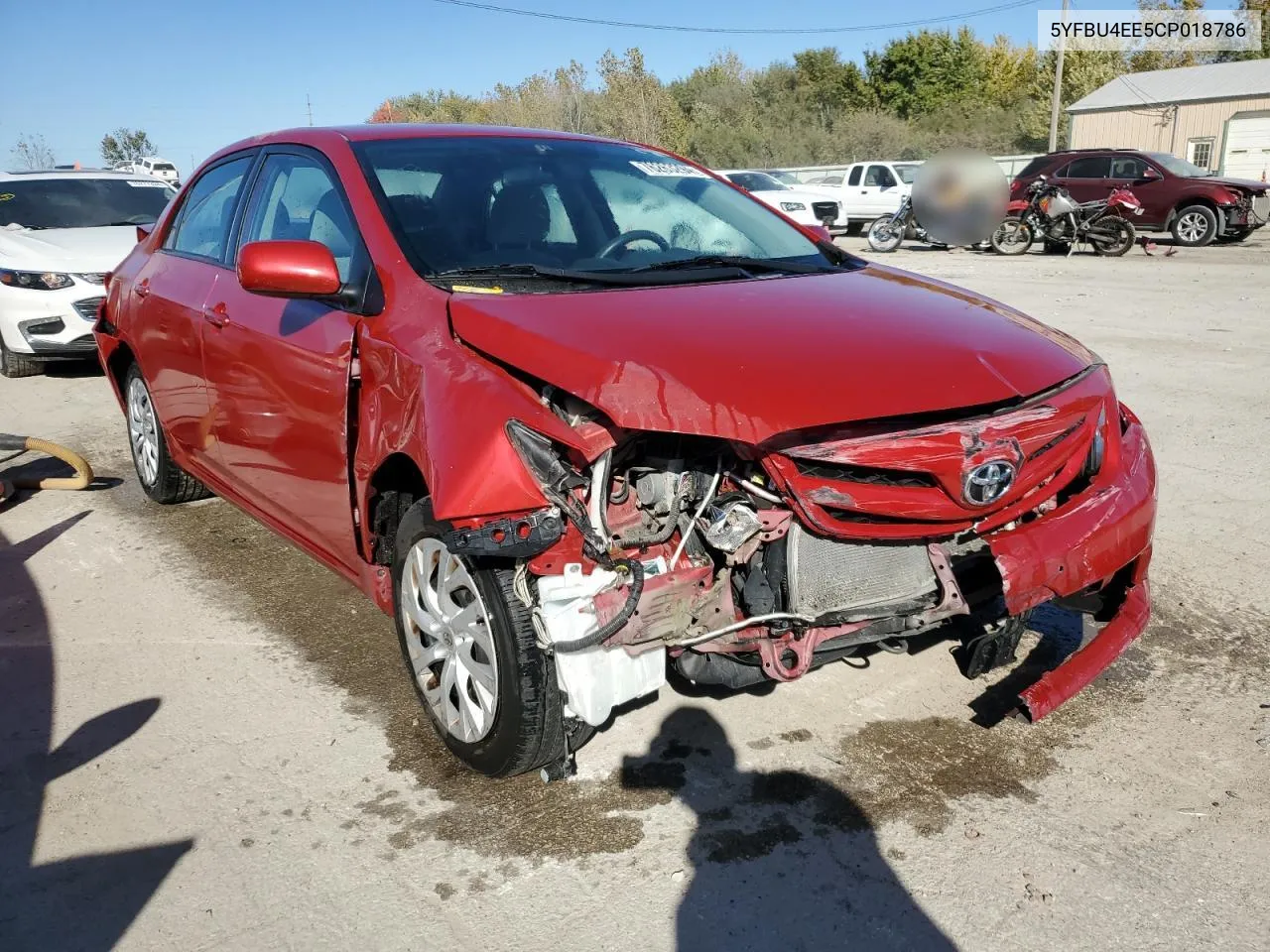 5YFBU4EE5CP018786 2012 Toyota Corolla Base