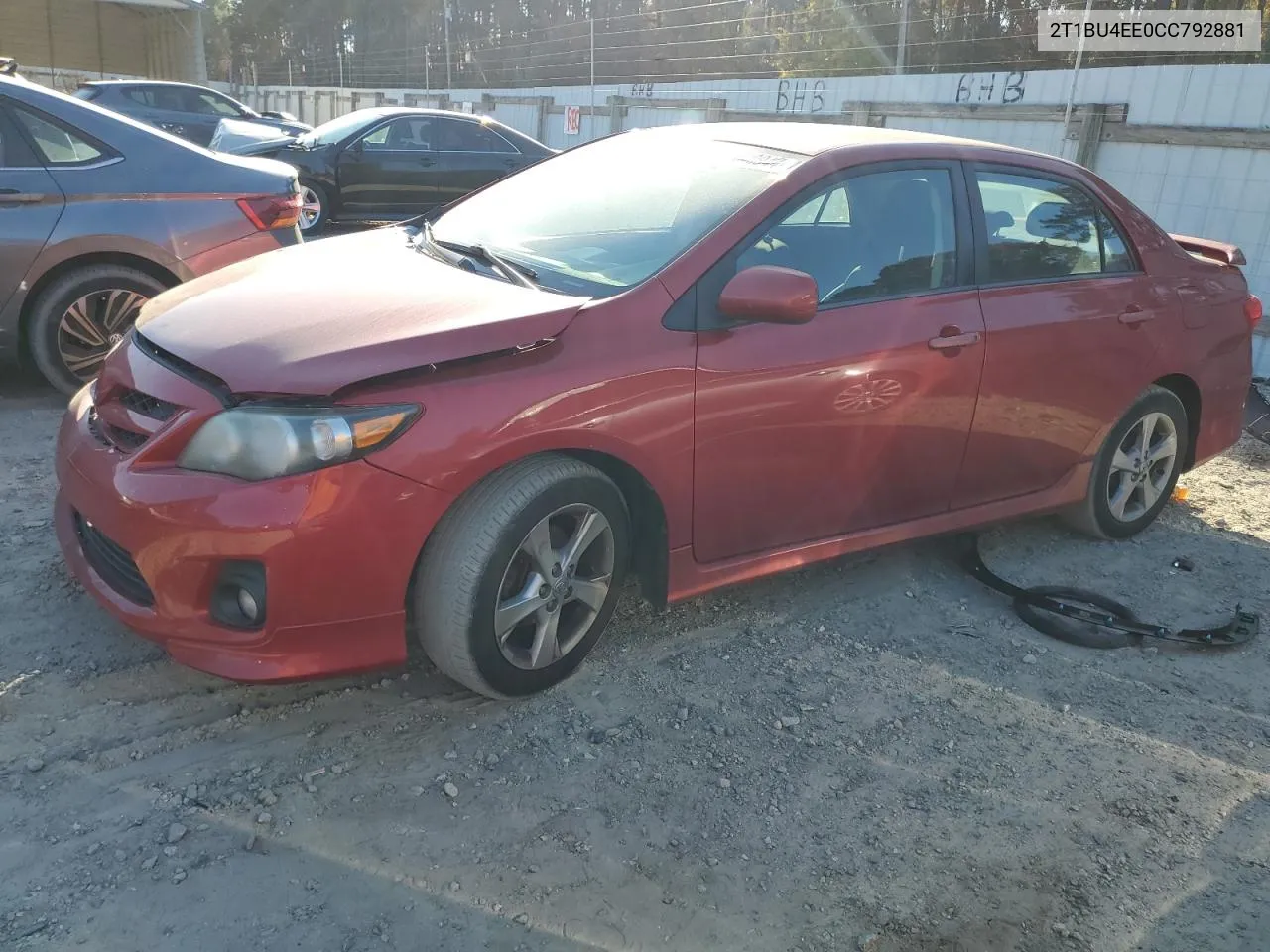 2012 Toyota Corolla Base VIN: 2T1BU4EE0CC792881 Lot: 76640944