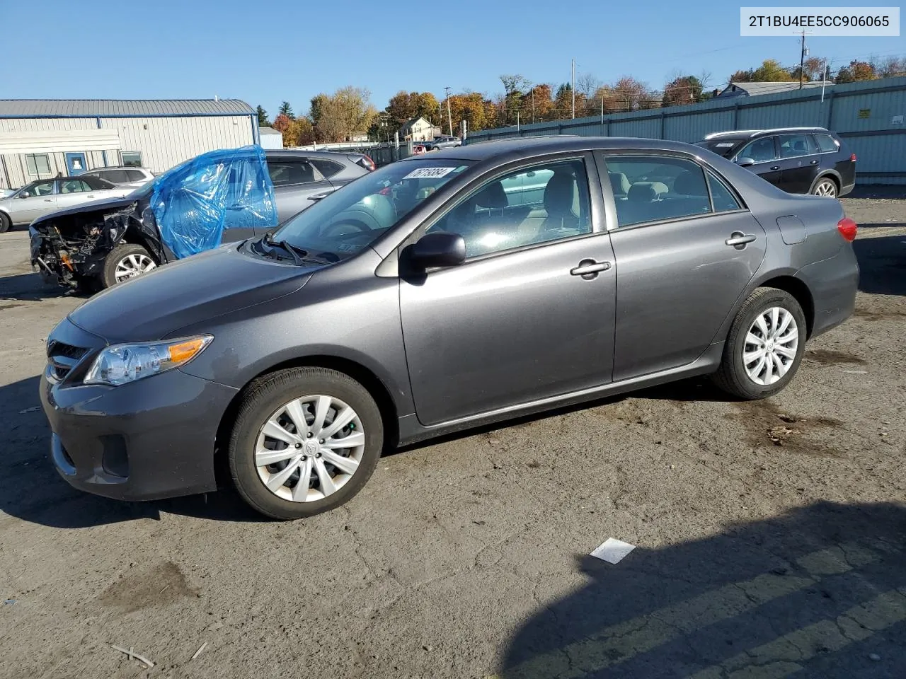 2012 Toyota Corolla Base VIN: 2T1BU4EE5CC906065 Lot: 76719384