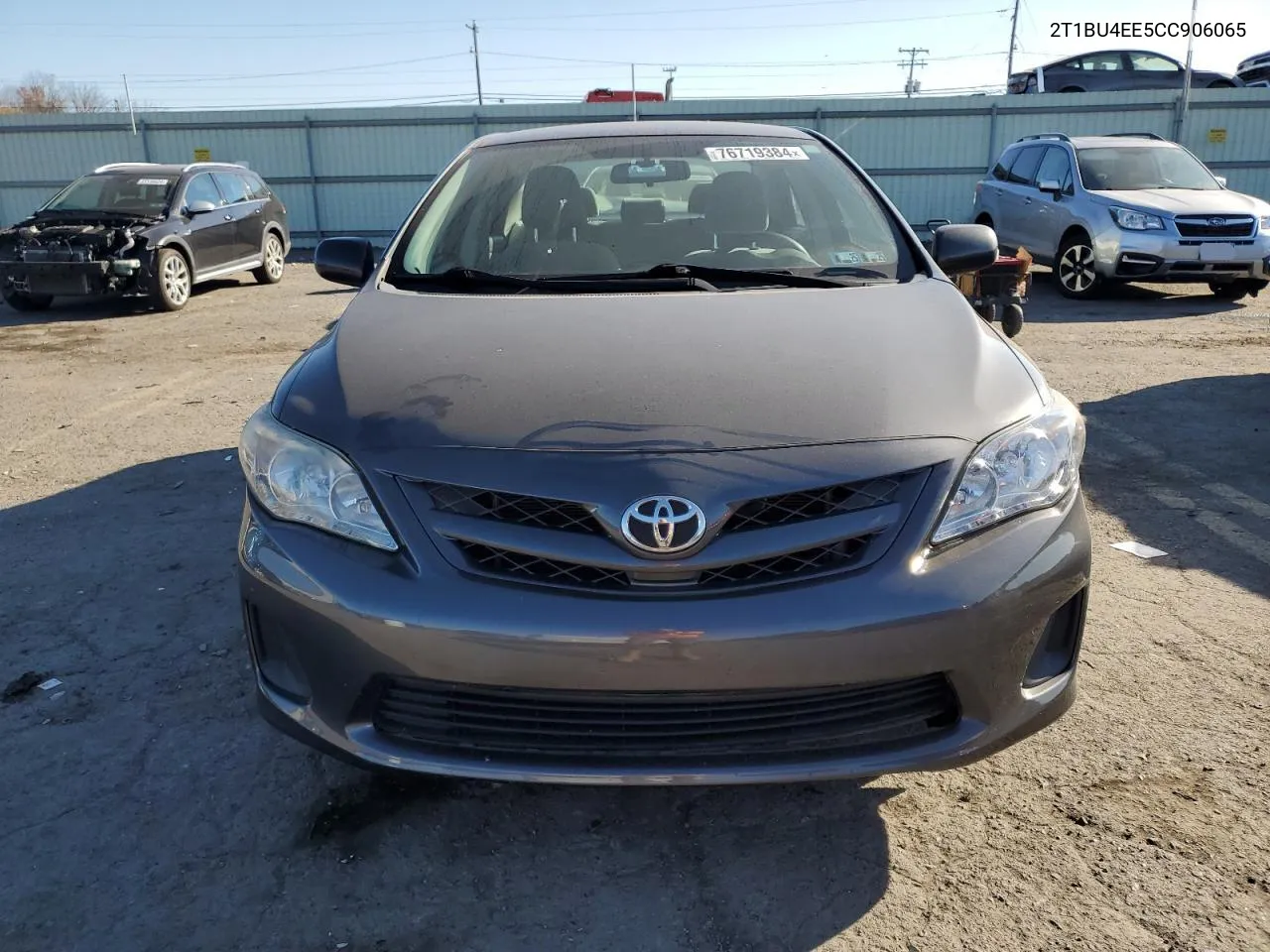 2012 Toyota Corolla Base VIN: 2T1BU4EE5CC906065 Lot: 76719384