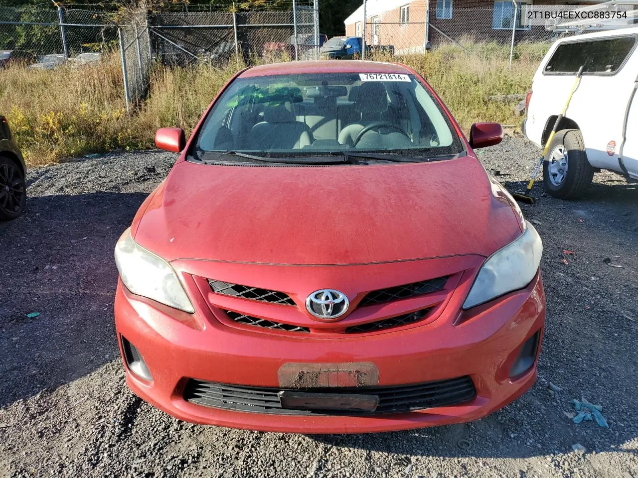 2012 Toyota Corolla Base VIN: 2T1BU4EEXCC883754 Lot: 76721814