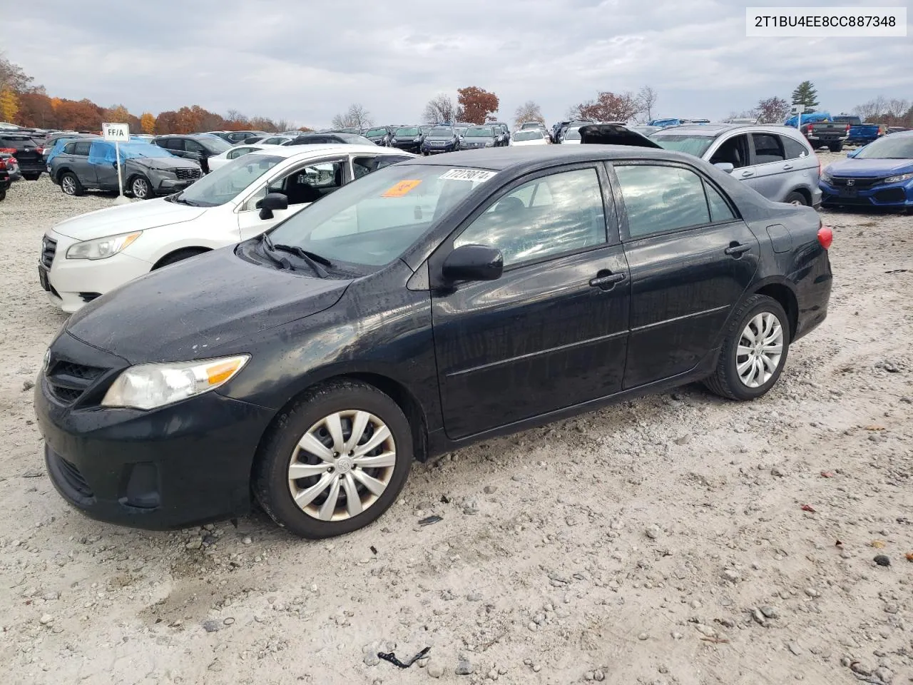 2012 Toyota Corolla Base VIN: 2T1BU4EE8CC887348 Lot: 77279874