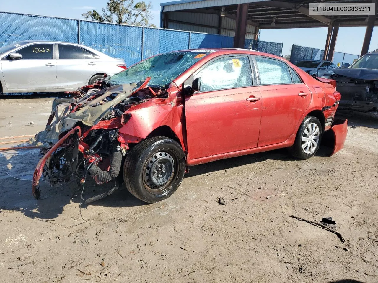 2012 Toyota Corolla Base VIN: 2T1BU4EE0CC835311 Lot: 77342404