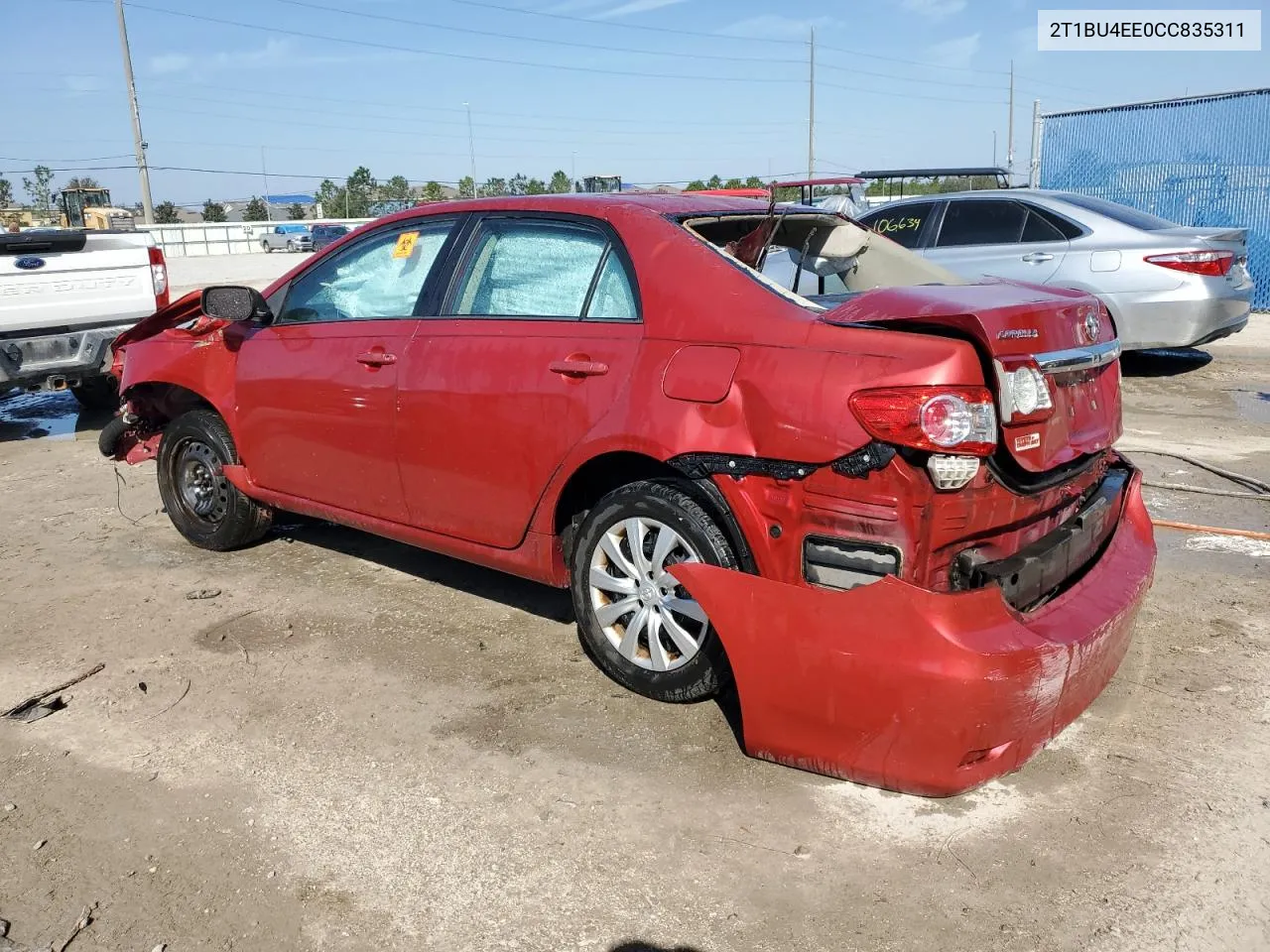 2012 Toyota Corolla Base VIN: 2T1BU4EE0CC835311 Lot: 77342404