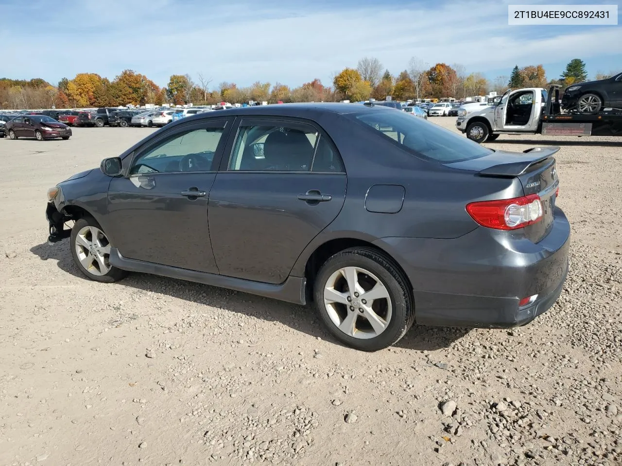 2012 Toyota Corolla Base VIN: 2T1BU4EE9CC892431 Lot: 77663844