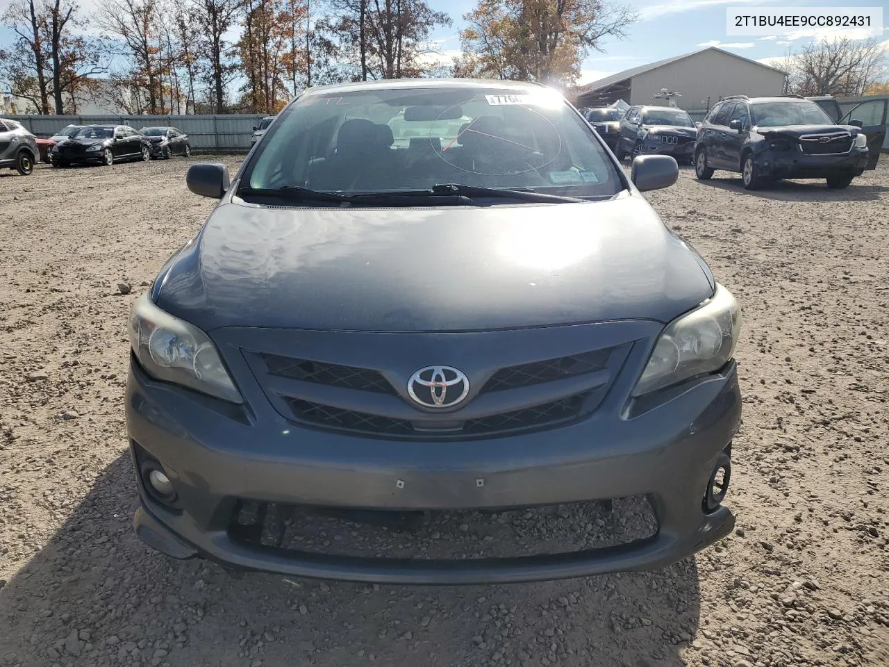 2012 Toyota Corolla Base VIN: 2T1BU4EE9CC892431 Lot: 77663844