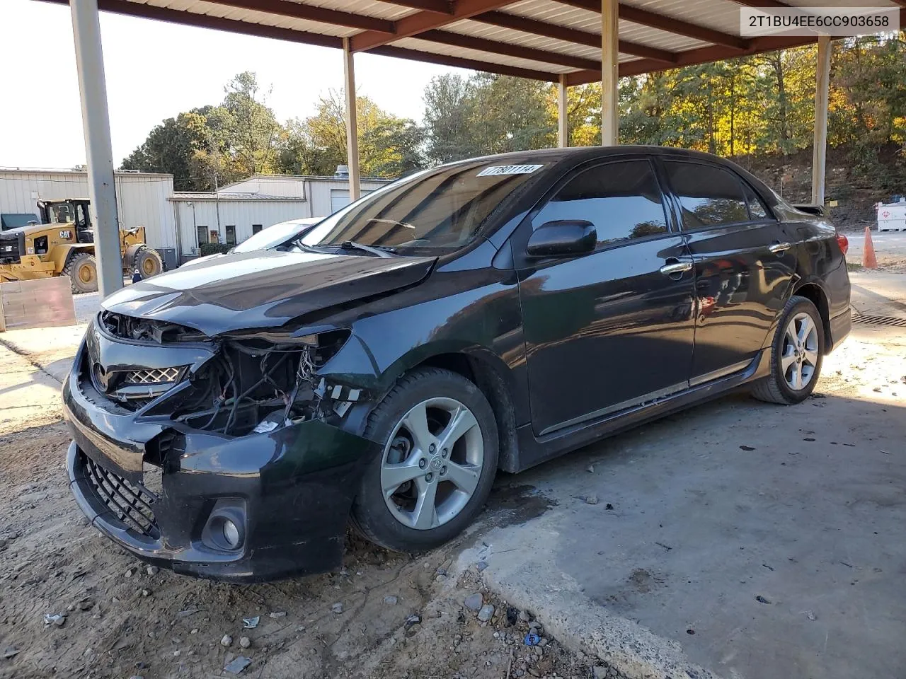 2012 Toyota Corolla Base VIN: 2T1BU4EE6CC903658 Lot: 77801114