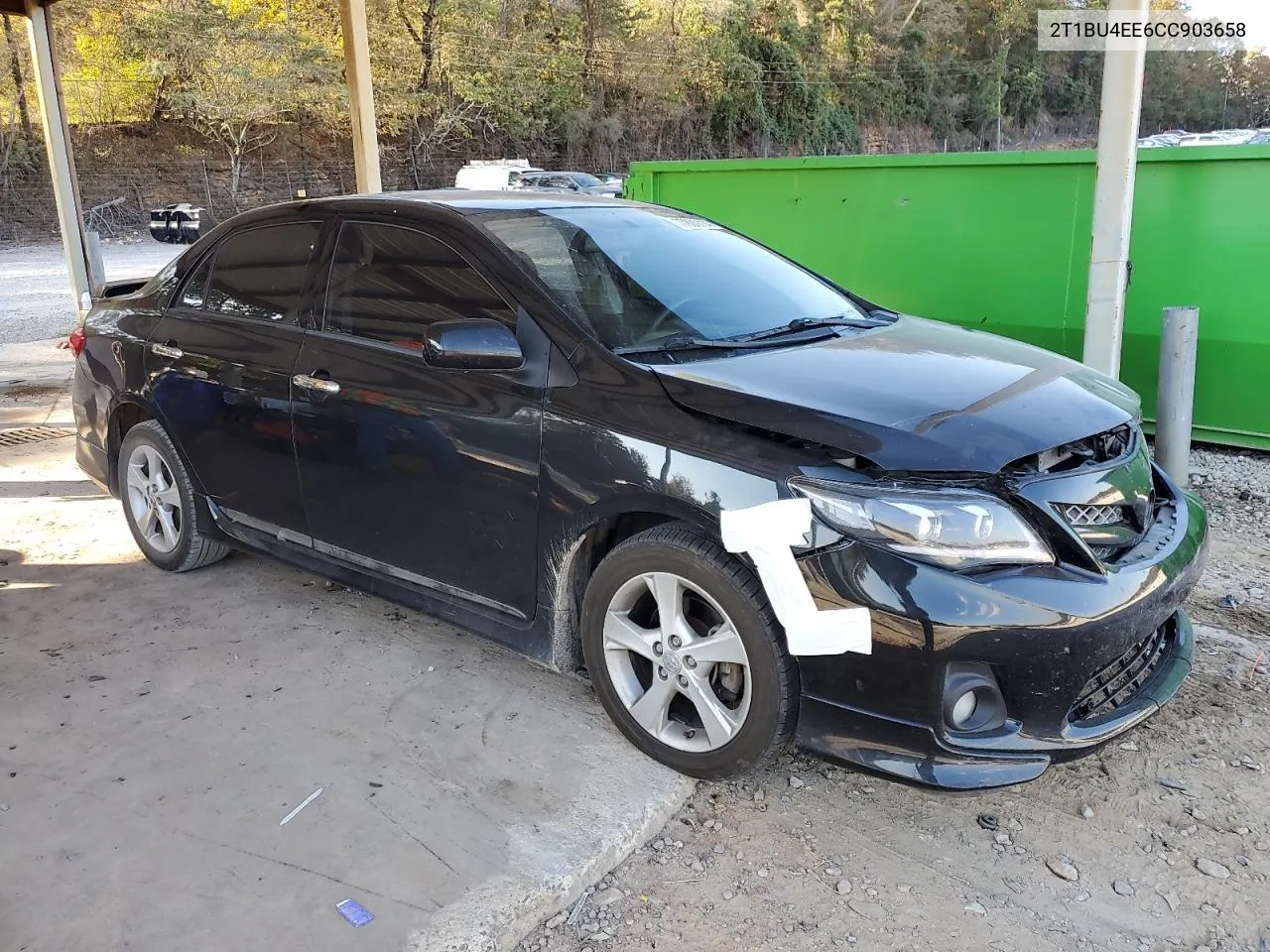 2012 Toyota Corolla Base VIN: 2T1BU4EE6CC903658 Lot: 77801114