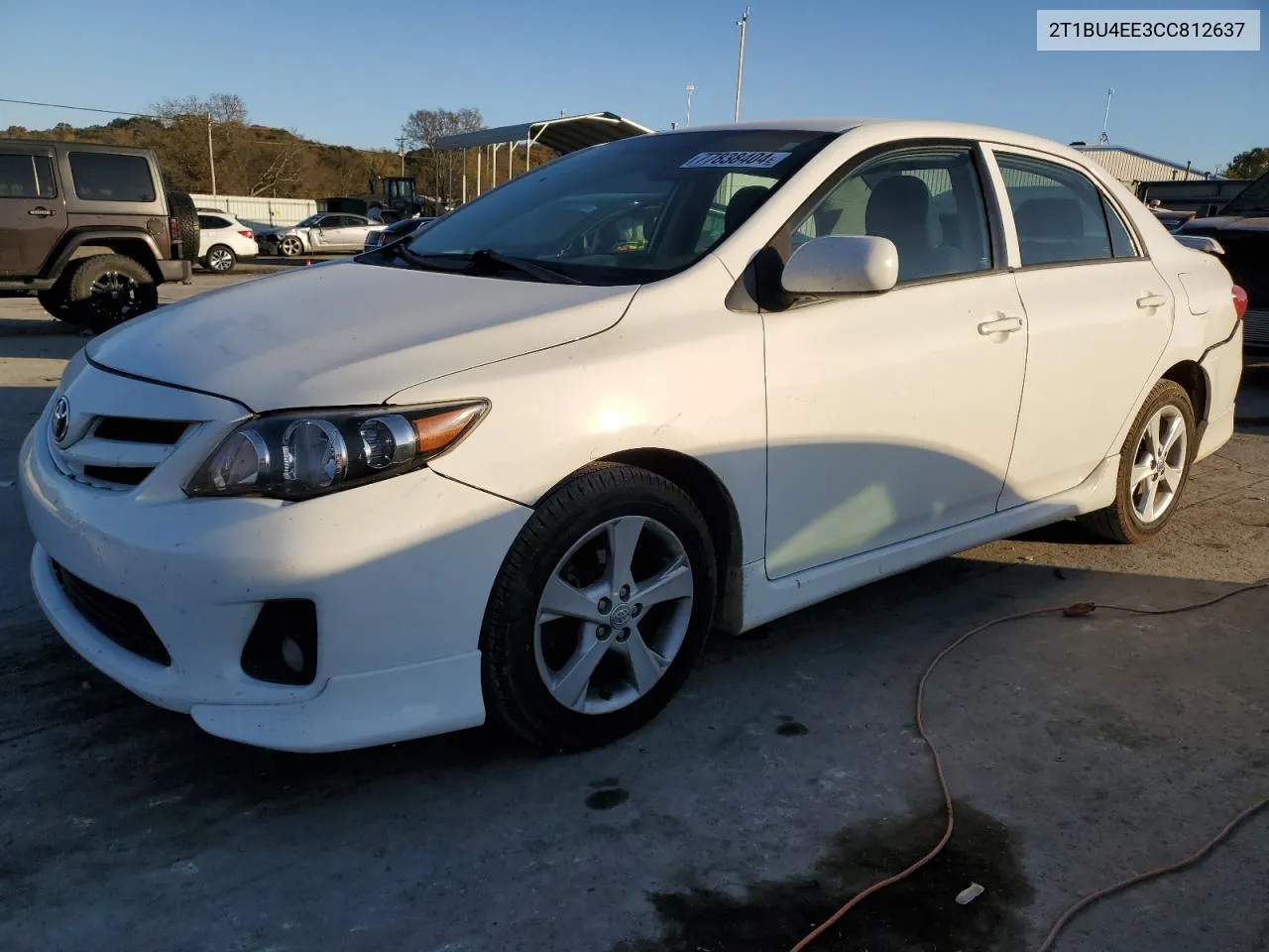 2012 Toyota Corolla Base VIN: 2T1BU4EE3CC812637 Lot: 77838404