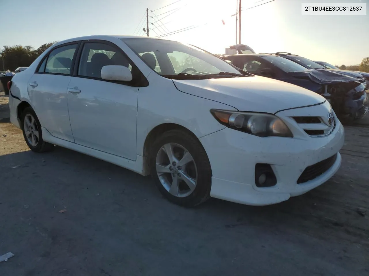 2012 Toyota Corolla Base VIN: 2T1BU4EE3CC812637 Lot: 77838404