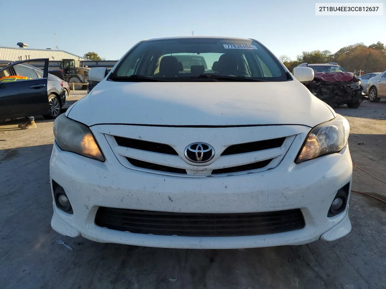 2012 Toyota Corolla Base VIN: 2T1BU4EE3CC812637 Lot: 77838404