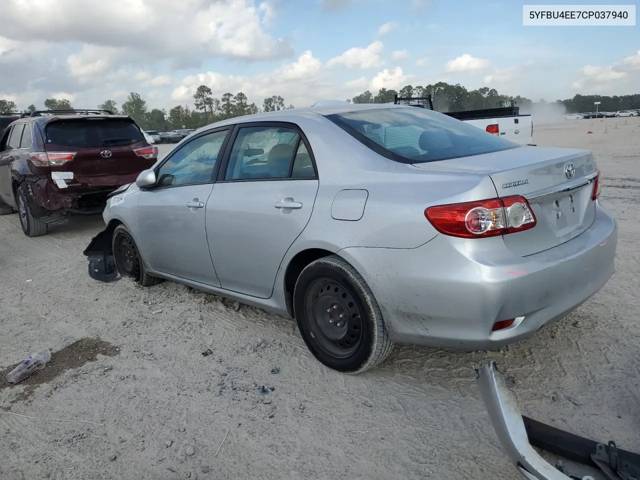 5YFBU4EE7CP037940 2012 Toyota Corolla Base