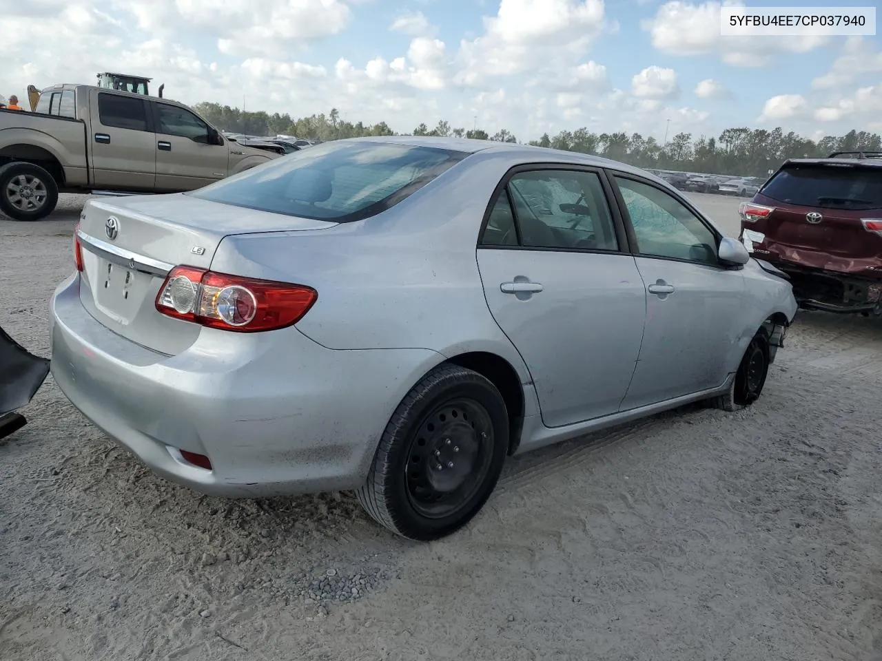 5YFBU4EE7CP037940 2012 Toyota Corolla Base