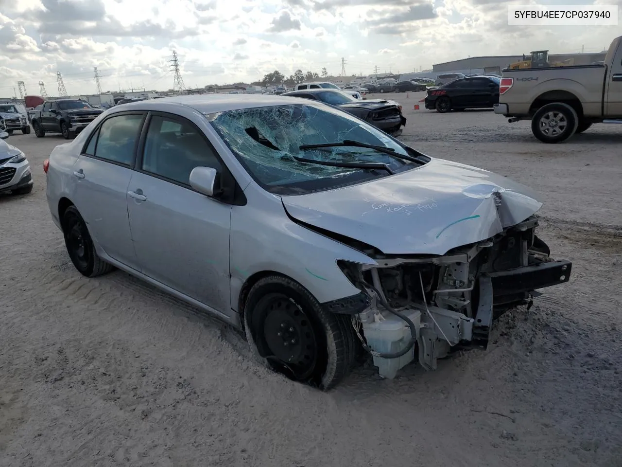 5YFBU4EE7CP037940 2012 Toyota Corolla Base