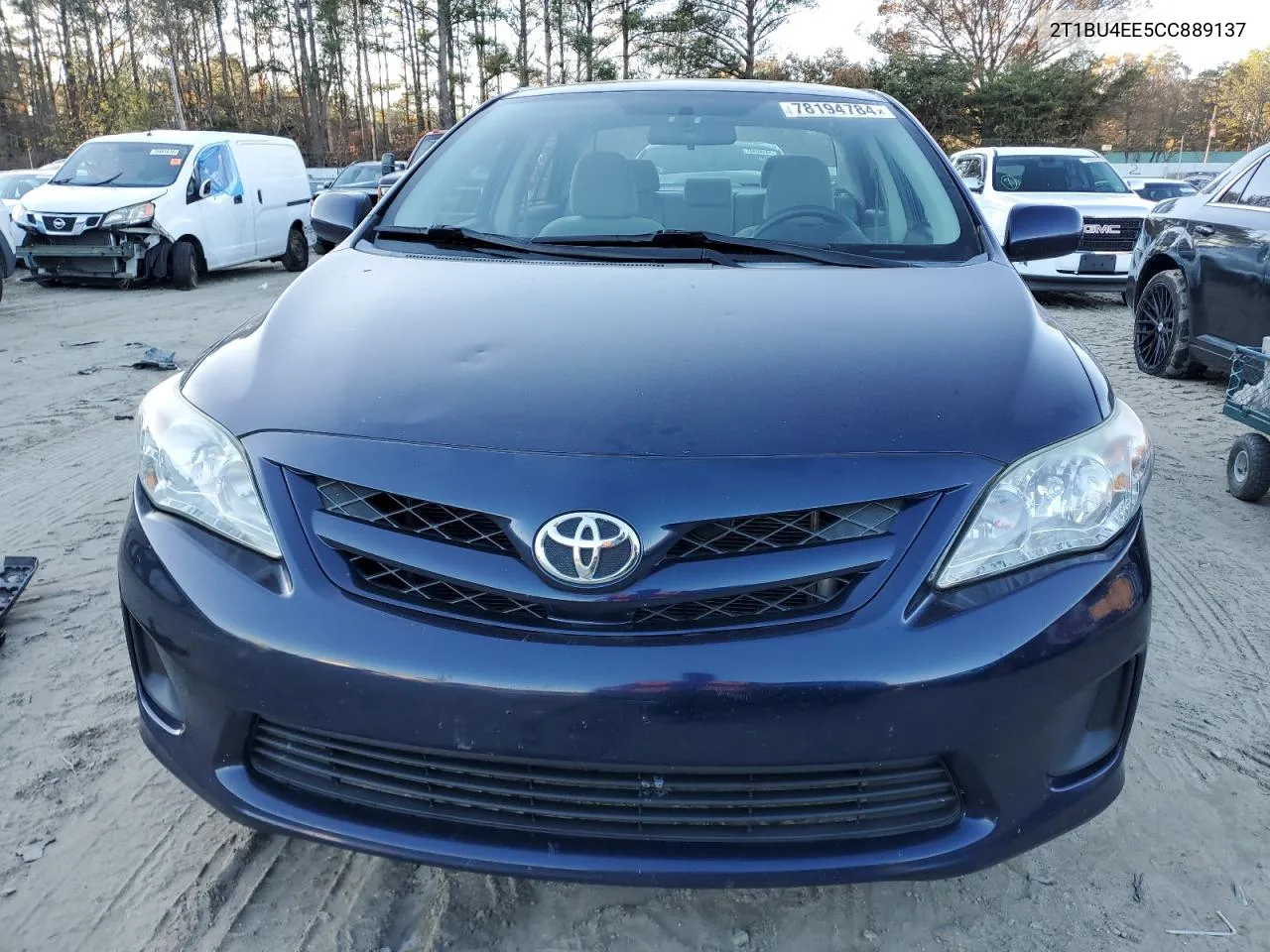 2012 Toyota Corolla Base VIN: 2T1BU4EE5CC889137 Lot: 78194784