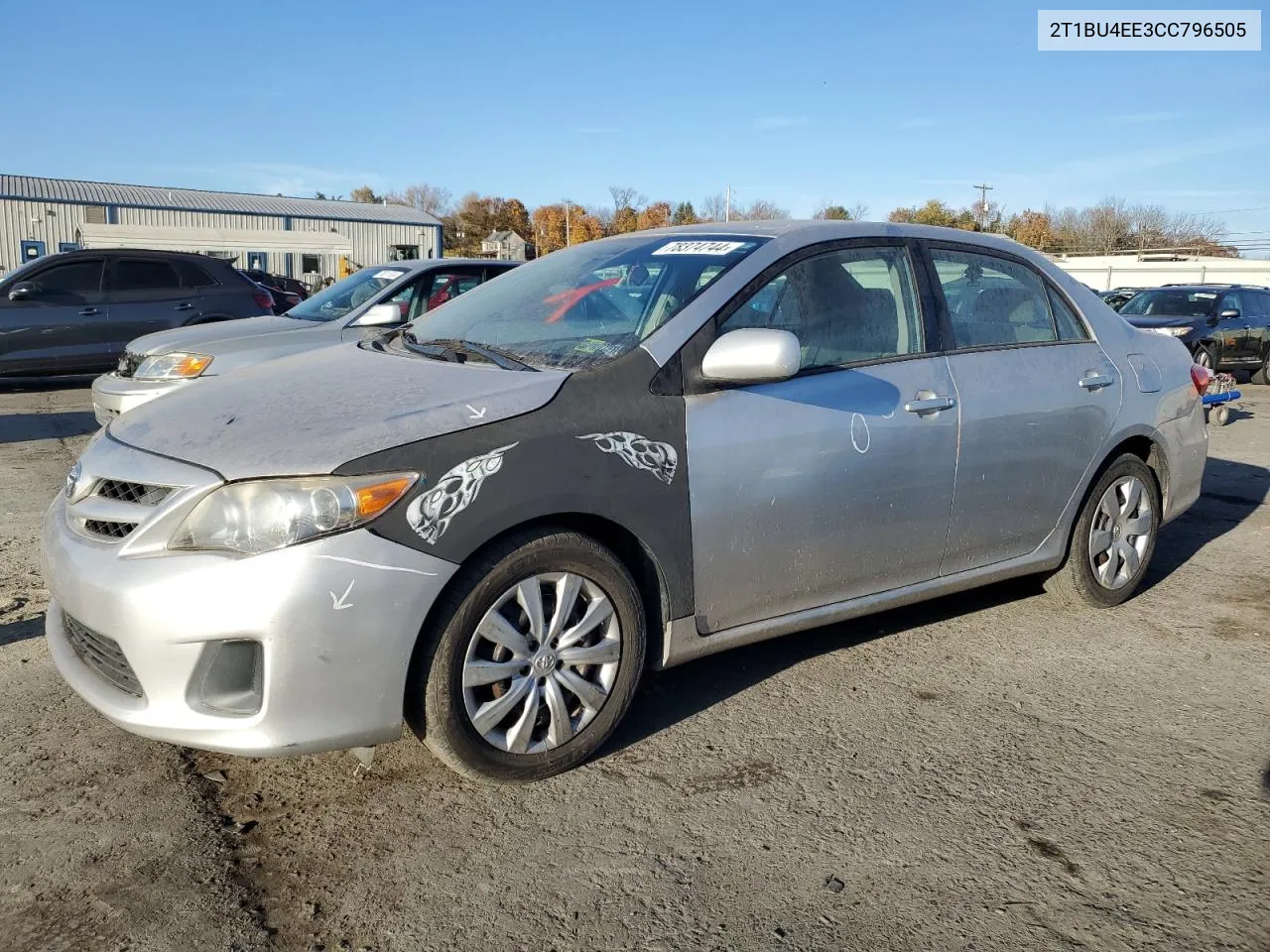 2012 Toyota Corolla Base VIN: 2T1BU4EE3CC796505 Lot: 78374744