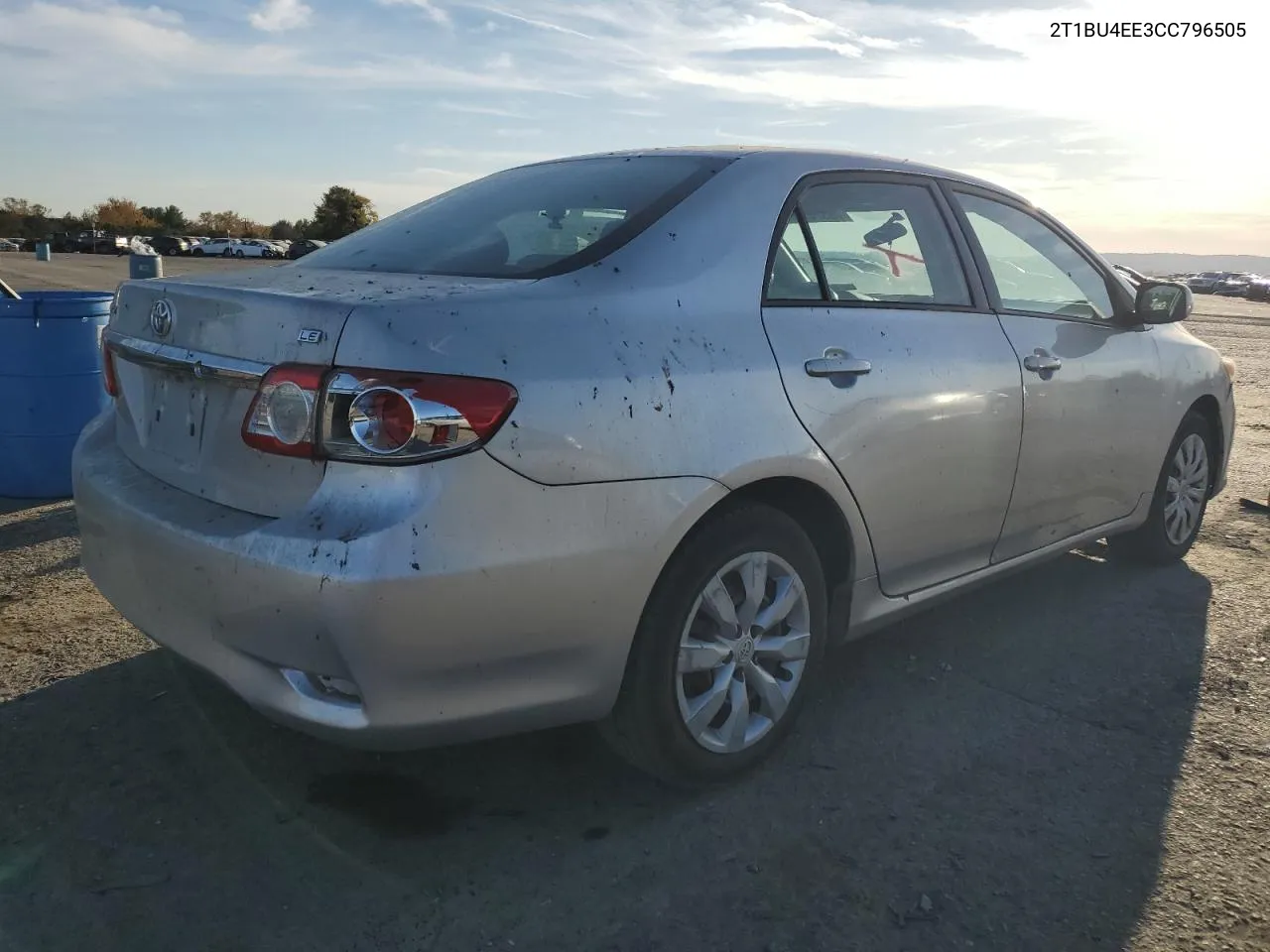 2012 Toyota Corolla Base VIN: 2T1BU4EE3CC796505 Lot: 78374744