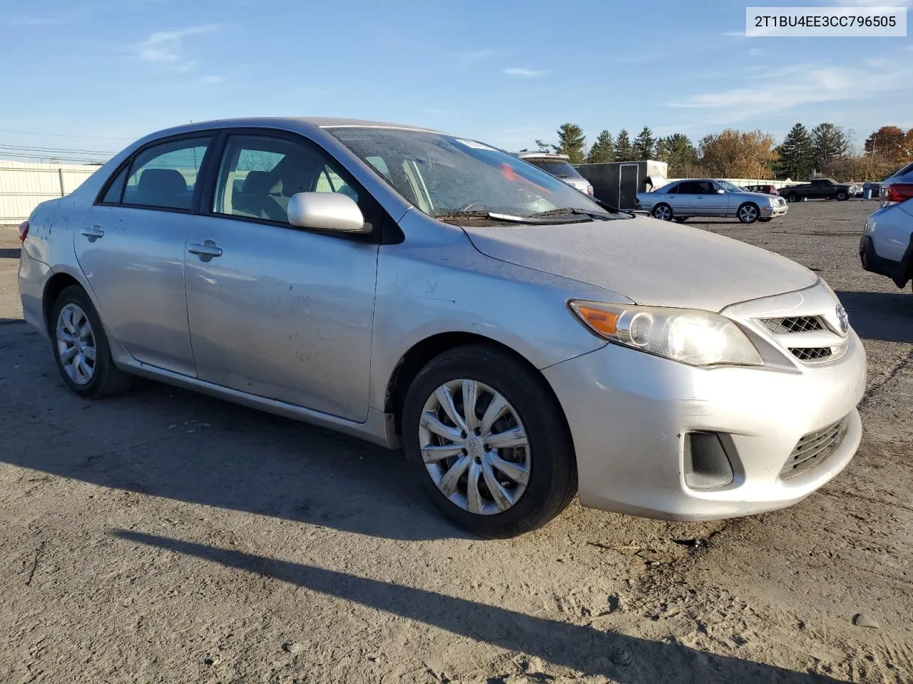 2012 Toyota Corolla Base VIN: 2T1BU4EE3CC796505 Lot: 78374744