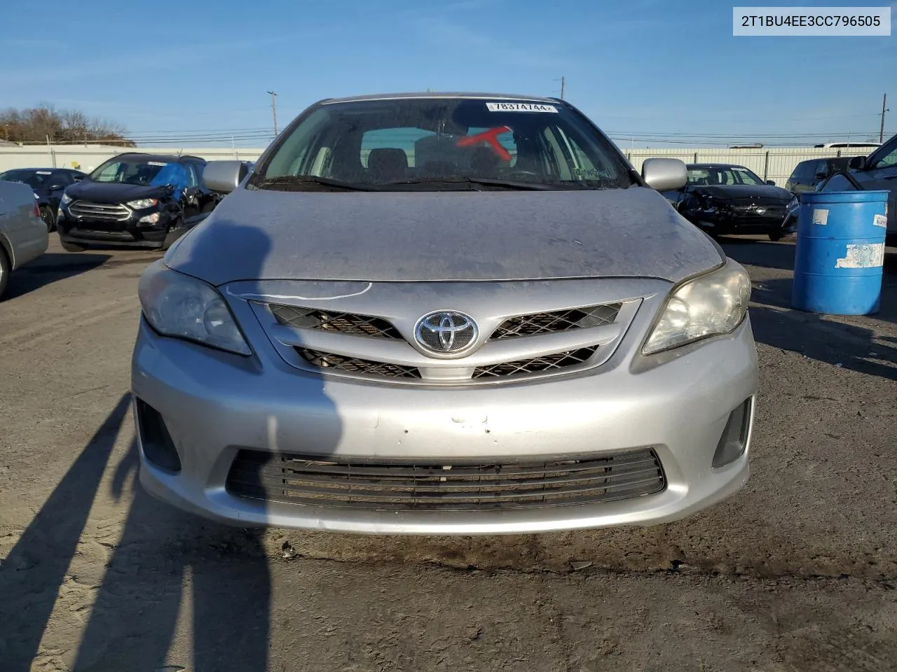 2012 Toyota Corolla Base VIN: 2T1BU4EE3CC796505 Lot: 78374744