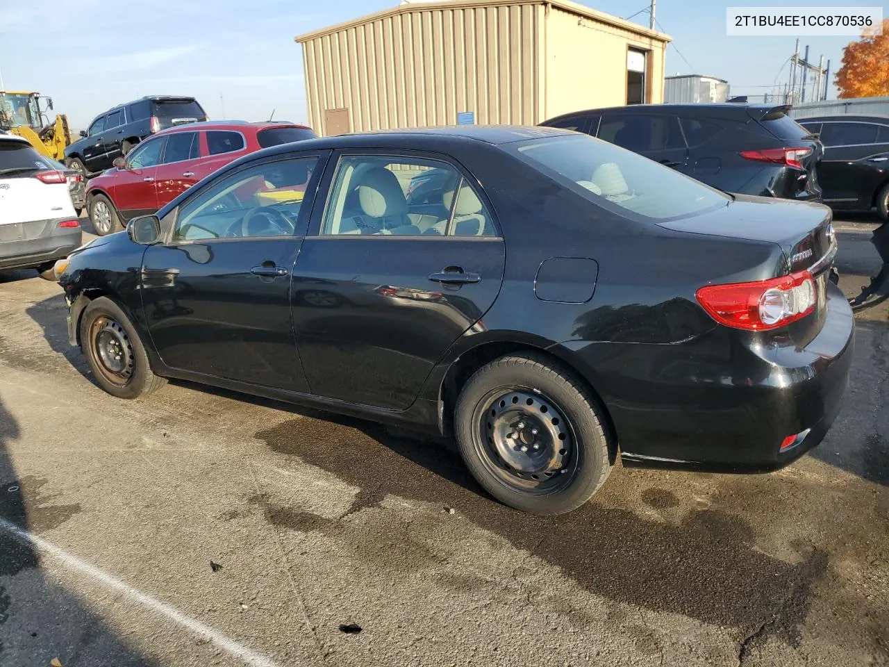 2012 Toyota Corolla Base VIN: 2T1BU4EE1CC870536 Lot: 78504884