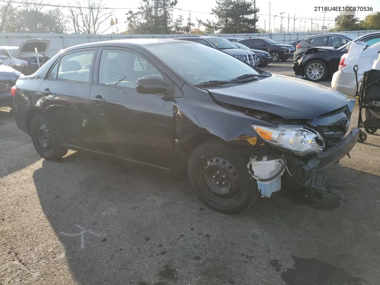 2012 Toyota Corolla Base VIN: 2T1BU4EE1CC870536 Lot: 78504884