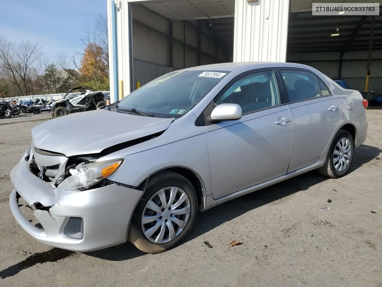 2012 Toyota Corolla Base VIN: 2T1BU4EE9CC833783 Lot: 78537994