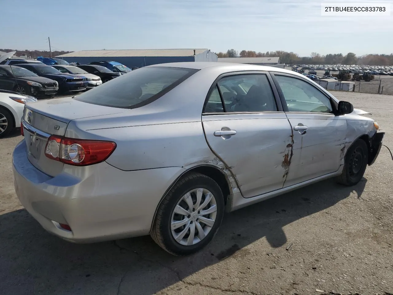 2012 Toyota Corolla Base VIN: 2T1BU4EE9CC833783 Lot: 78537994