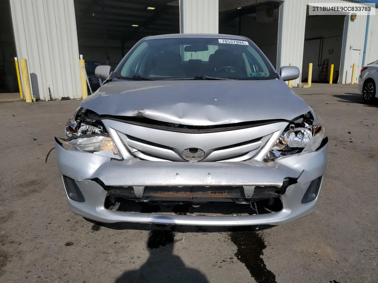 2012 Toyota Corolla Base VIN: 2T1BU4EE9CC833783 Lot: 78537994