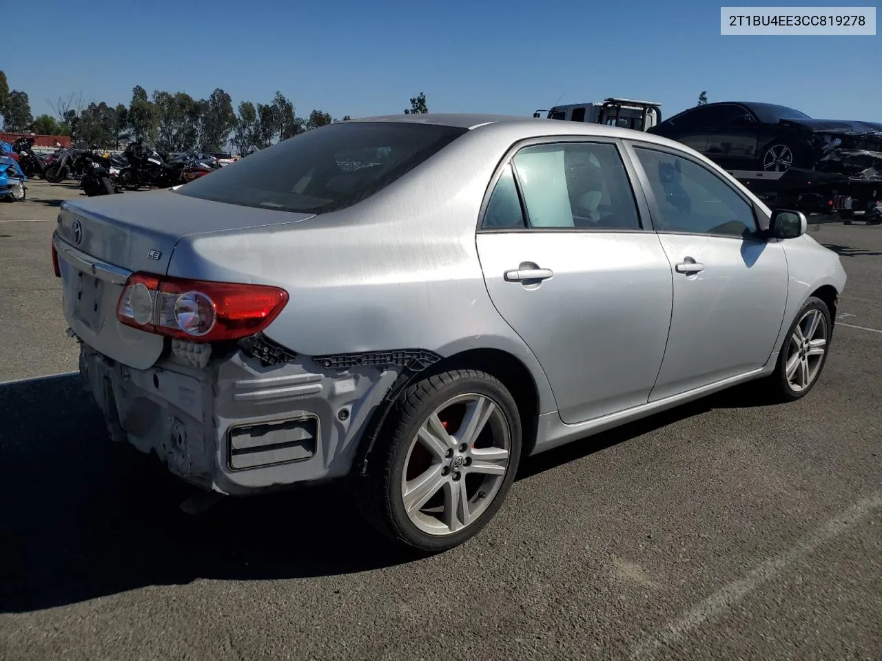 2012 Toyota Corolla Base VIN: 2T1BU4EE3CC819278 Lot: 78778344